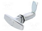 Lock; without cylinder; zinc and aluminium alloy; 60mm; chromium RST ROZTOCZE