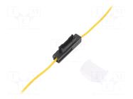 Fuse holder; 19mm; 2.5mm2; 20A; yellow; automotive fuses 4CARMEDIA