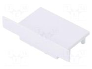 Cap for LED profiles; white; 2pcs; ABS; VARIO30-07 TOPMET