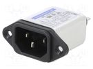 Connector: AC supply; socket; male; 3A; 250VAC; IEC 60320; C14 (E) ROXBURGH EMC