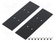 Cap for LED profiles; black; 2pcs; steel; 33.4x105.7x2mm TOPMET