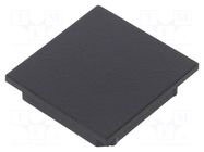 Cap for LED profiles; black; 2pcs; ABS; Kind of shutter: A TOPMET