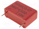 Capacitor: polypropylene; 470nF; 10.5x19x26.5mm; THT; ±10%; 22.5mm WIMA