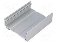 Profile; aluminium; X: 95mm; Y: 75mm; Z: 25.5mm BOPLA