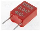 Capacitor: polyester; 47nF; 200VAC; 400VDC; 5mm; ±10%; -55÷100°C WIMA