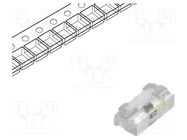 LED; SMD; 0402; amber; 28.5mcd; 1x0.55x0.3mm; 140°; 1.6÷2.4V; 20mA 