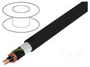 Wire; HELULIGHT®; 14G2.5mm2; round; stranded; Cu; PVC; black HELUKABEL