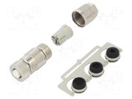 Connector: M12; plug; PIN: 3; female; HARAX; 32V; straight; IP67; IDC HARTING