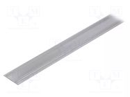 Cover; natural; 1m; VARIO30-10; aluminium; for profiles TOPMET