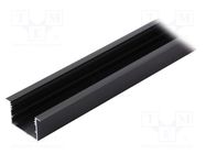 Profiles for LED modules; black; L: 1m; VARIO30-07; aluminium TOPMET