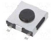 Microswitch TACT; SPST; Pos: 2; 0.05A/12VDC; SMT; none; 4.6x4.6mm JIANFU
