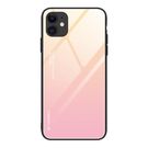 Gradient Glass Durable Cover with Tempered Glass Back iPhone 12 mini pink, Hurtel