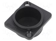 Protection cap; countersunk screw hole; black; plastic; D: 12mm CLIFF