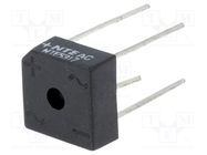 Bridge rectifier: single-phase; Urmax: 1kV; If: 8A; Ifsm: 200A; THT NTE Electronics