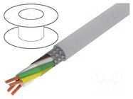 Wire; UNITRONIC® LiYCY (TP); 2x2x1mm2; PVC; grey; 500V; CPR: Eca LAPP