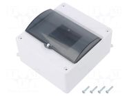 Enclosure: for modular components; IP20; white; No.of mod: 6; MINI ELEKTRO-PLAST NASIELSK