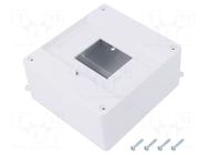 Enclosure: for modular components; IP20; white; No.of mod: 6; MINI ELEKTRO-PLAST NASIELSK