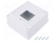 Enclosure: for modular components; IP20; white; No.of mod: 6; MINI ELEKTRO-PLAST NASIELSK