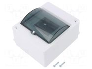 Enclosure: for modular components; IP20; white; No.of mod: 5; MINI ELEKTRO-PLAST NASIELSK