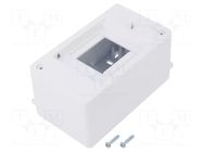Enclosure: for modular components; IP20; white; No.of mod: 3; MINI ELEKTRO-PLAST NASIELSK