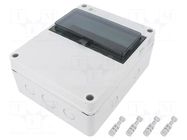 Enclosure: for modular components; IP65; light grey; HERMETICA ELEKTRO-PLAST NASIELSK