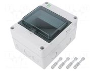 Enclosure: for modular components; IP65; light grey; No.of mod: 6 ELEKTRO-PLAST NASIELSK