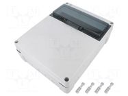 Enclosure: for modular components; IP65; light grey; HERMETICA ELEKTRO-PLAST NASIELSK