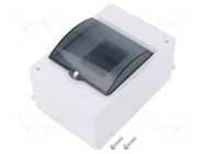 Enclosure: for modular components; IP20; white; No.of mod: 4; MINI ELEKTRO-PLAST NASIELSK