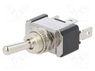 Switch: toggle; Pos: 3; SP3T; ON-OFF-ON; 20A/12VDC; R13-7; 0÷65°C SCI