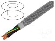 Wire; Pro-Met; 4G0.5mm2; shielded,tinned copper braid; PVC; 50m ALPHA WIRE