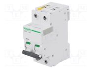 Circuit breaker; 400VAC; Inom: 25A; Poles: 2; Charact: C; 10kA; IP20 SCHNEIDER ELECTRIC