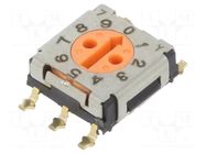 Encoding switch; DEC/BCD; Pos: 10; SMT; Rcont max: 200mΩ; 5.1Ncm ECE
