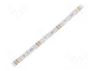 LED tape; RGB; 5050; LED/m: 48; 10mm; white PCB; IP65; 9W/m; 12VDC WISVA OPTOELECTRONICS