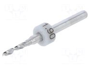 Drill bit; Ø: 1.9mm; carbon steel; 1/8"; 3.175mm; PCB BUNGARD