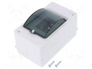 Enclosure: for modular components; IP20; white; No.of mod: 3; MINI ELEKTRO-PLAST NASIELSK