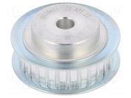 Belt pulley; AT5; W: 10mm; whell width: 21mm; Ø: 41.8mm; aluminium OPTIBELT