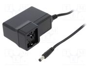 Power supply: switching; mains,plug; 7.5VDC; 6A; 45W; Out: 5,5/2,1 MEAN WELL