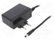 Power supply: switching; mains,plug; 12VDC; 4.5A; 54W; Plug: EU MEAN WELL