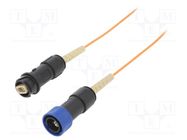 Fiber patch cord; PIN: 1; multi mode simplex (MM); bayonet; 10m BULGIN