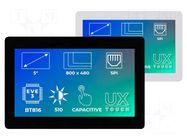 Display: TFT; 5"; 800x480; Illumin: LED; Dim: 136x92.8mm; black; EVE3 Riverdi