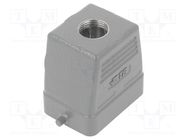 Enclosure: for HDC connectors; HDC; size 3; Locking: for latch TE Connectivity