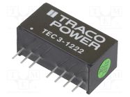 Converter: DC/DC; 3W; Uin: 9÷18V; Uout: 12VDC; Uout2: -12VDC; SIP8 TRACO POWER