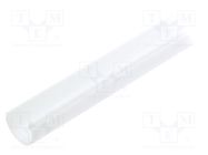 Cover for LED profiles; white; 2m; Kind of shutter: D9; push-in TOPMET