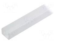 Cover for LED profiles; white; 1m; Kind of shutter: E9; push-in TOPMET