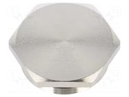 Protection cap; metal; Thread: PG29; Spanner: 40mm; with seal HARTING