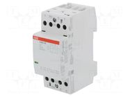 Contactor: 4-pole installation; 25A; 24VAC,24VDC; NC + NO x3 ABB