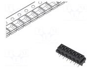 Connector: Micro-MaTch; socket; female; PIN: 12; straight; SMT; 2x6 TE Connectivity