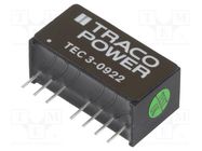 Converter: DC/DC; 3W; Uin: 4.5÷13.2V; Uout: 12VDC; Uout2: -12VDC 