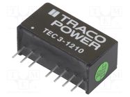 Converter: DC/DC; 3W; Uin: 9÷18V; Uout: 3.3VDC; Iout: 700mA; SIP8 TRACO POWER