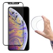 Wozinsky Full Cover Flexi Nano Glass Film Tempered Glass with Frame iPhone 12 Mini Black, Wozinsky